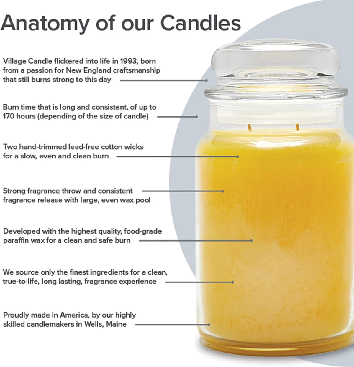 Village Candle Eucalyptus Mint Large Glass Apothecary Jar, Scented Candle, 21.25 oz, Green