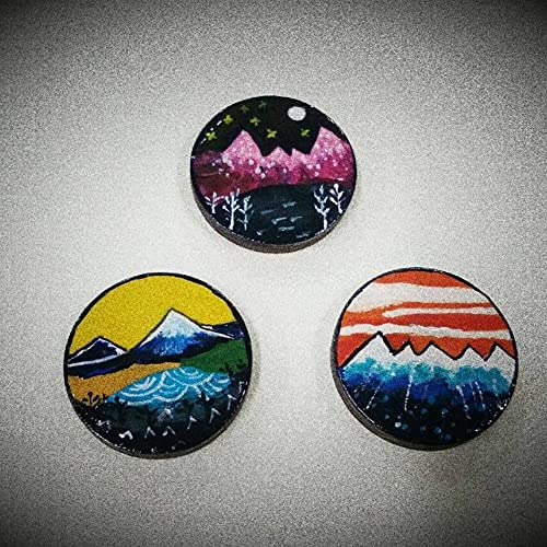 200 Pieces Unfinished Wood Slices, Blank Beech Round Discs for DIY Wooden Crafts(20mm/0.79inch)