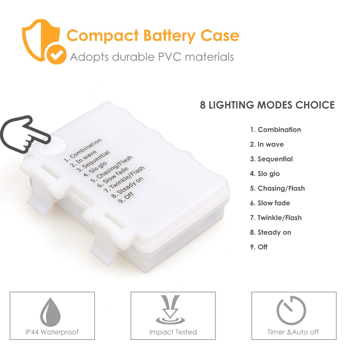 Luditek [8 Lighting Modes & Timer Fall Decorations for Home Maple Leaf Garland with Lights 40LED Battery Operated Waterproof String Lights, Thanksgiving Halloween Fall Decor Indoor Outdoor Autumn