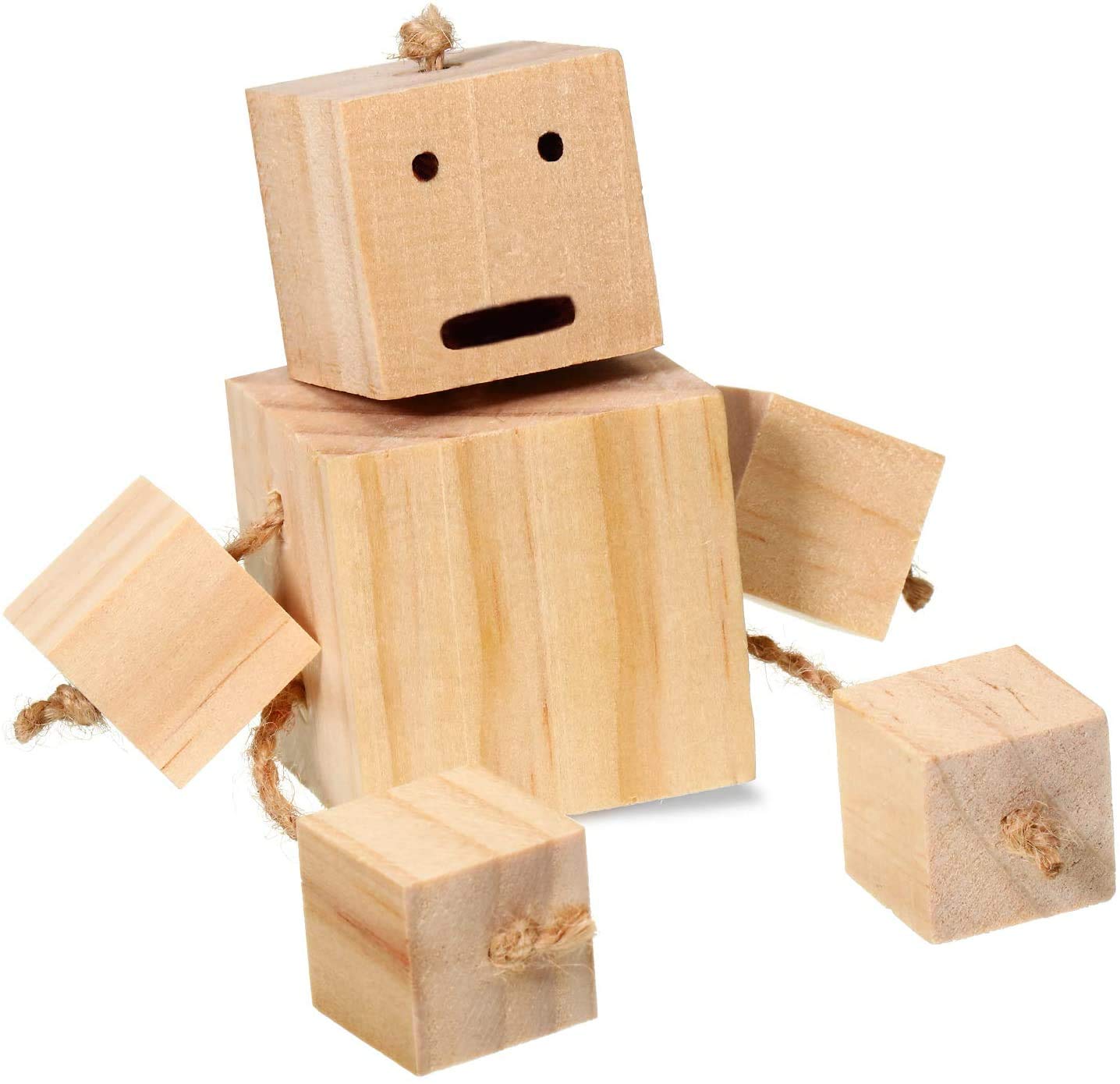 130 Pcs 1 inch Natural Solid Cube Wooden Unfinished Craft Wood Blocks Wood Cubes for DIY Craft Gifts (130pcs)