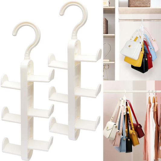 Closet-Organizers-and-Storage,Purse Hanger for Closet-Organizer,2 Pack Purse-Organizer for Organization-and-Storage,Sturdy Hang Closet Storage Bag Organizer for Heavy Bag,College Dorm Room Essentials