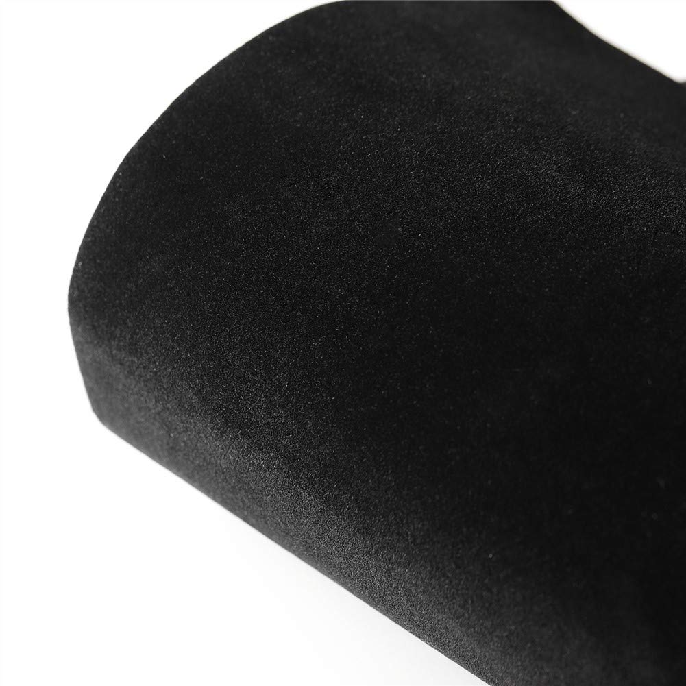 Self Adhesive Sheets, Adhesive DIY Felt Sheets for Art & Crafts, Peel & Stick Drawer/Jewelry Box Liner, Solid Color Felt Wallpaper (14.6" x 39.4", Black) - 2pcs