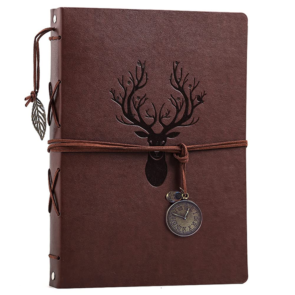 Photo Album 4x6 160 Photos, Leather Photo Albums with Writing Space With 30 Writing Paper, Travel Family Wedding Kids Graduation Ultrasound Baby Picture Album Scrapbook Photo Album