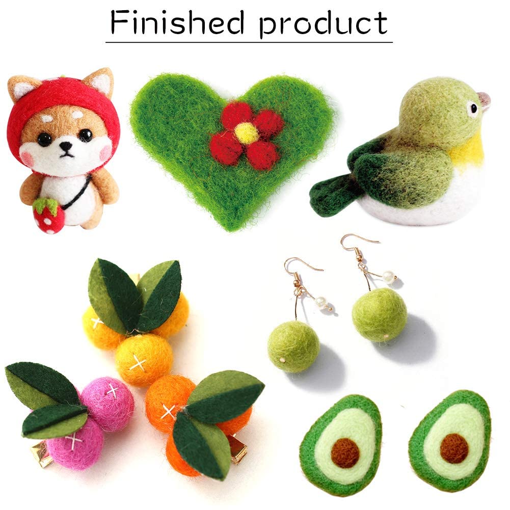 Needle Felting Kit, 149 Pieces Needle Felting Tools for Beginner, 72 Colors Wool Roving Set, Felting Kit with Wool Felt Tools and Foam Mat, Felting Kits for Beginners Adult