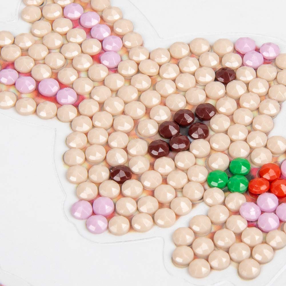 Labeol 42Pcs 5D Diamond Art Stickers Kits for Kids Boys and Girls Ages 6-8 10-12 Easy to DIY Creative Mosaic Sticker Craft by Numbers Kits for Kids and Adult Beginners (Animal)