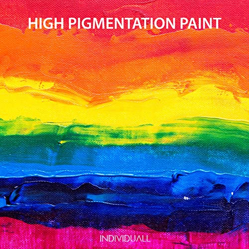 individuall Acrylic Paint Set for Canvas Painting - 8 Colors - Perfect for Holiday Gifts for Young Artists and DIY Projects - Canvas, Paper, Rock, Metal, Plastic and Walls