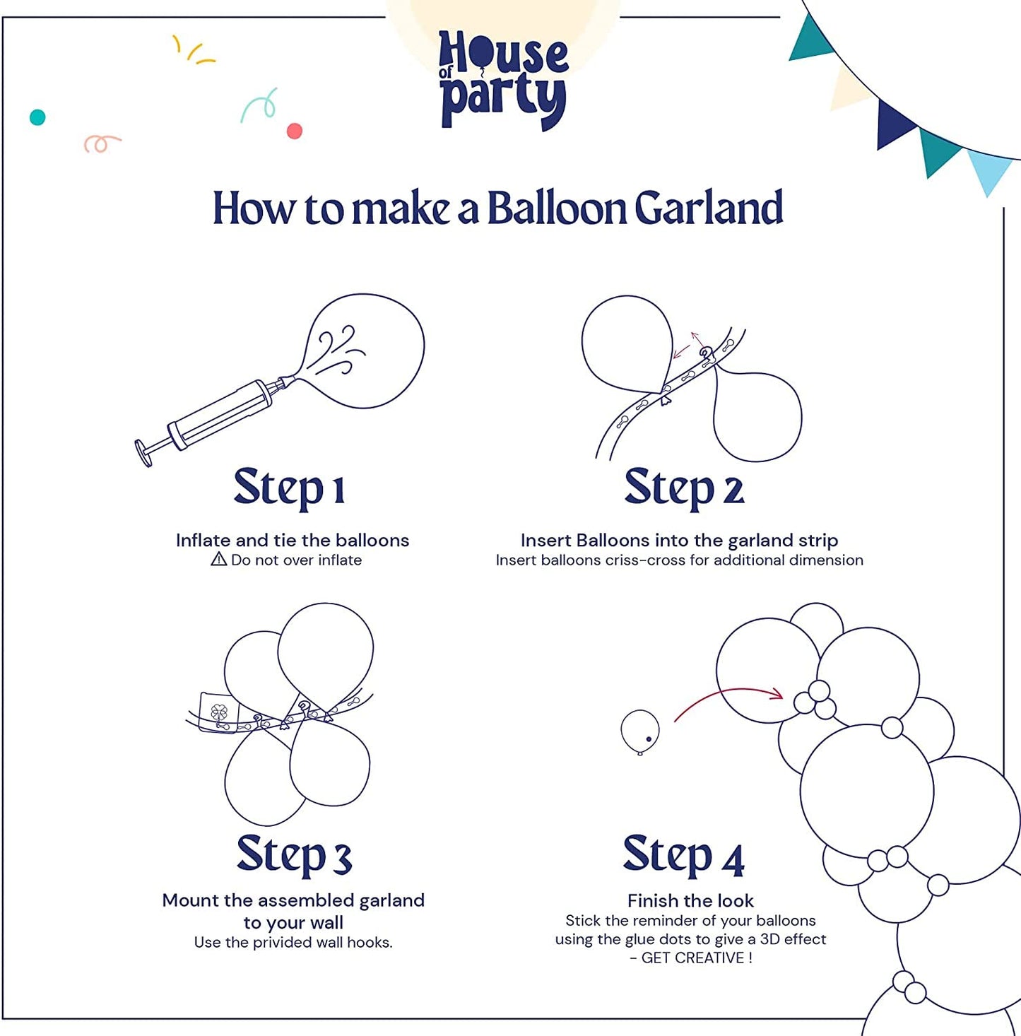 HOUSE OF PARTY Purple Balloons Garland Kit | Light Purple Balloon Arch Kit With Purple Metallic Balloons for Easter Party Decorations, Graduation Party, Birthday, Wedding, Halloween Decorations