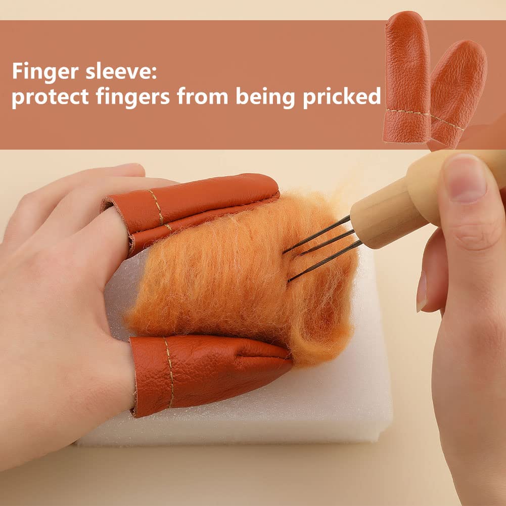 Mayboos 74 Pcs Needles Wool Felting Needles Tools Needle Felting Supplies Felting Tools Needle Felting Tool with 3 Sizes Felting Needles for Beginner Professional