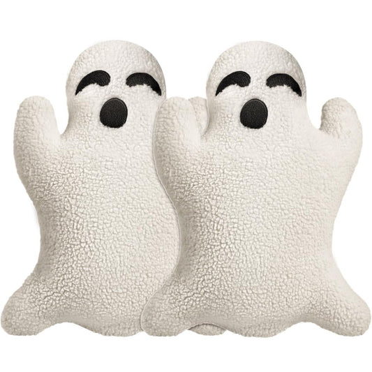 Ghost Pillow,Ghost Decor,Halloween Pillows Set of 2 Cute Ghost Indoor Decorative Throw Pillow Ghost Plush Pillows for Halloween Decorative Home Sofa Bed Ghost Decor Cushion(7.9 Inch)