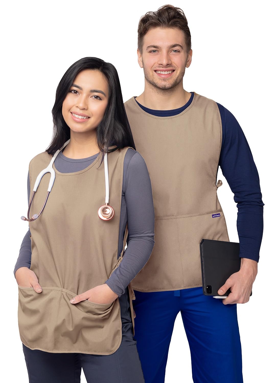 Sivvan Unisex Apron - Cobbler Apron - S8700 - Khaki - R