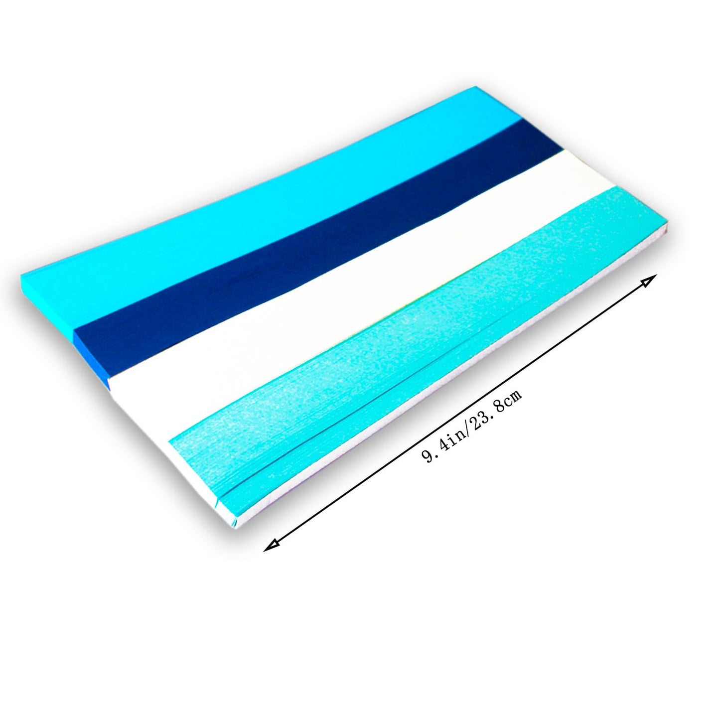 Star Folding Strip Blue Gradient Paper Star Decorative Paper Strip DIY Handicraft (1350 pieces)