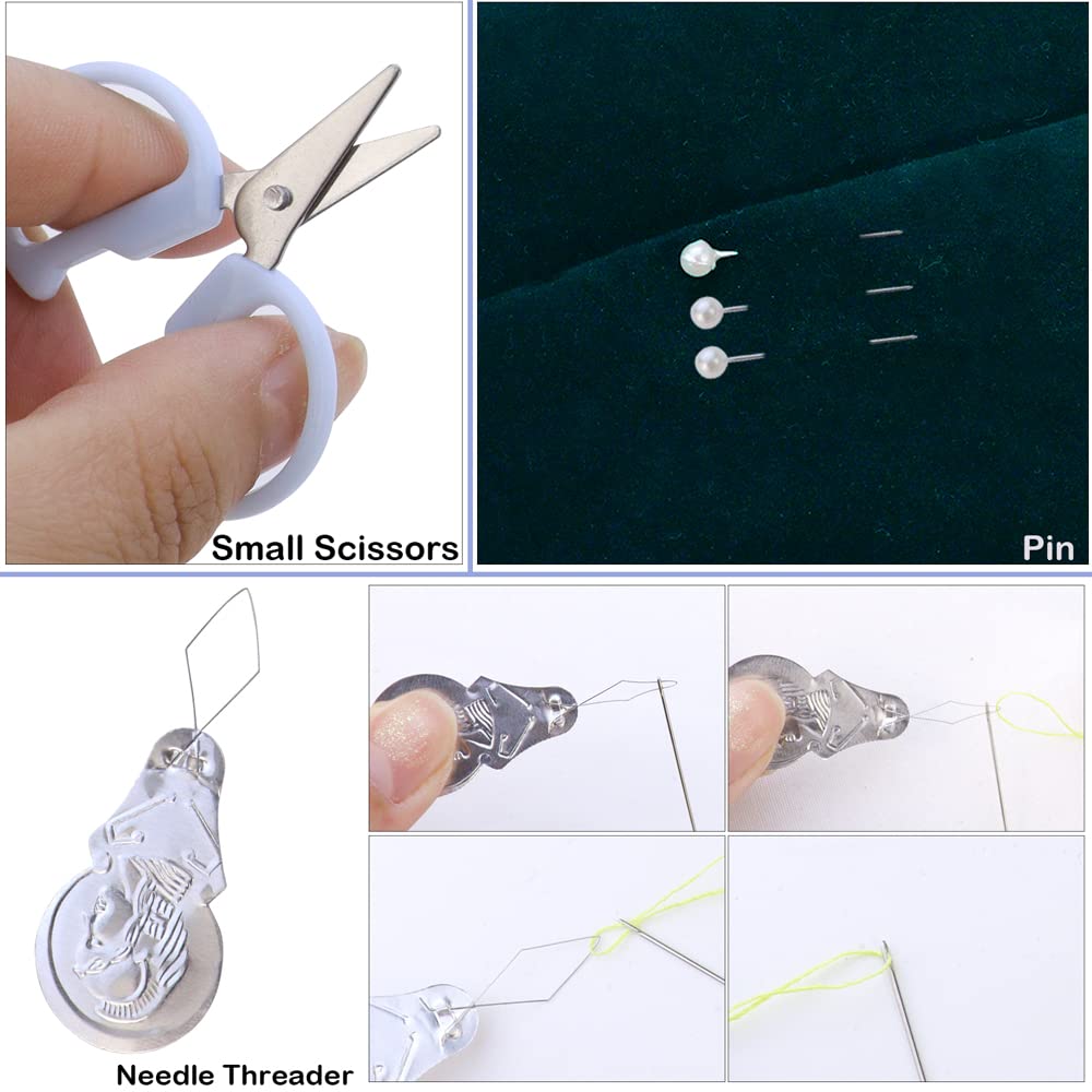 2 Pack Min Travel Sewing Kit DIY Supplies Portable Tool Kits Plastic Box Beginner Friendly Emergency Repair with Threads Scissors Hand Needles