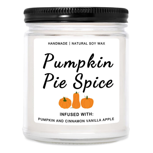 Fall Candles, Pumpkin Cinnamon Spice Candle, Fall Decor, Fall Decor Candles for Home, Fall Decorations for Home, Fall Pumpkin Cinnamon Spice Scented Candles - 9 Oz Fall Candles Gifts for Women