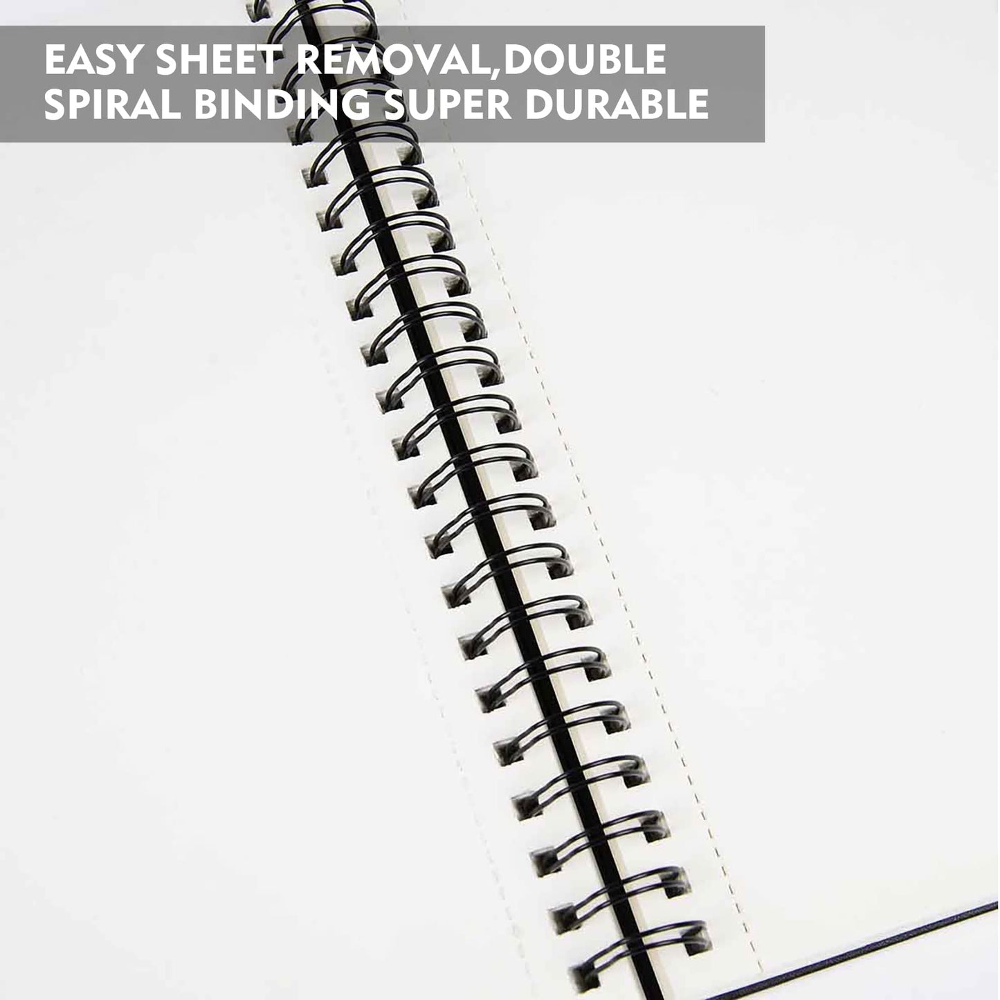 Conda 8.5"x11" Hardbound Sketch Book, Double-Sided Hardcover Sketchbook, Spiral Sketch Pad, Durable Acid Free Drawing Art Paper for Kids & Adults