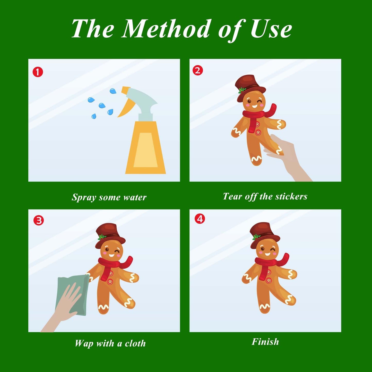 Christmas Decoartions, Christmas Window Clings Xmas Window Stickers Santa Claus Reindeer Deals for Home Indoor Decor Winter Holiday Party Supplies