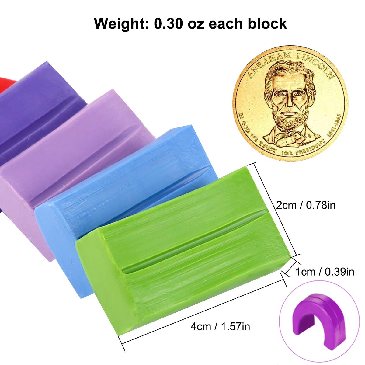 CiaraQ 24 Colors Small Block Polymer Clay Starter kit, Oven Bake Clay, DIY Molding Clay, Great for Kids, Beginners