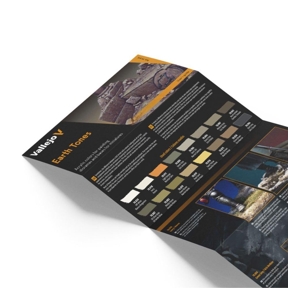 Model Color Effects Earth Tones Set | Modeling Acrylic Paints | 16 bottles x 18 ml (0.60 fl.oz.)