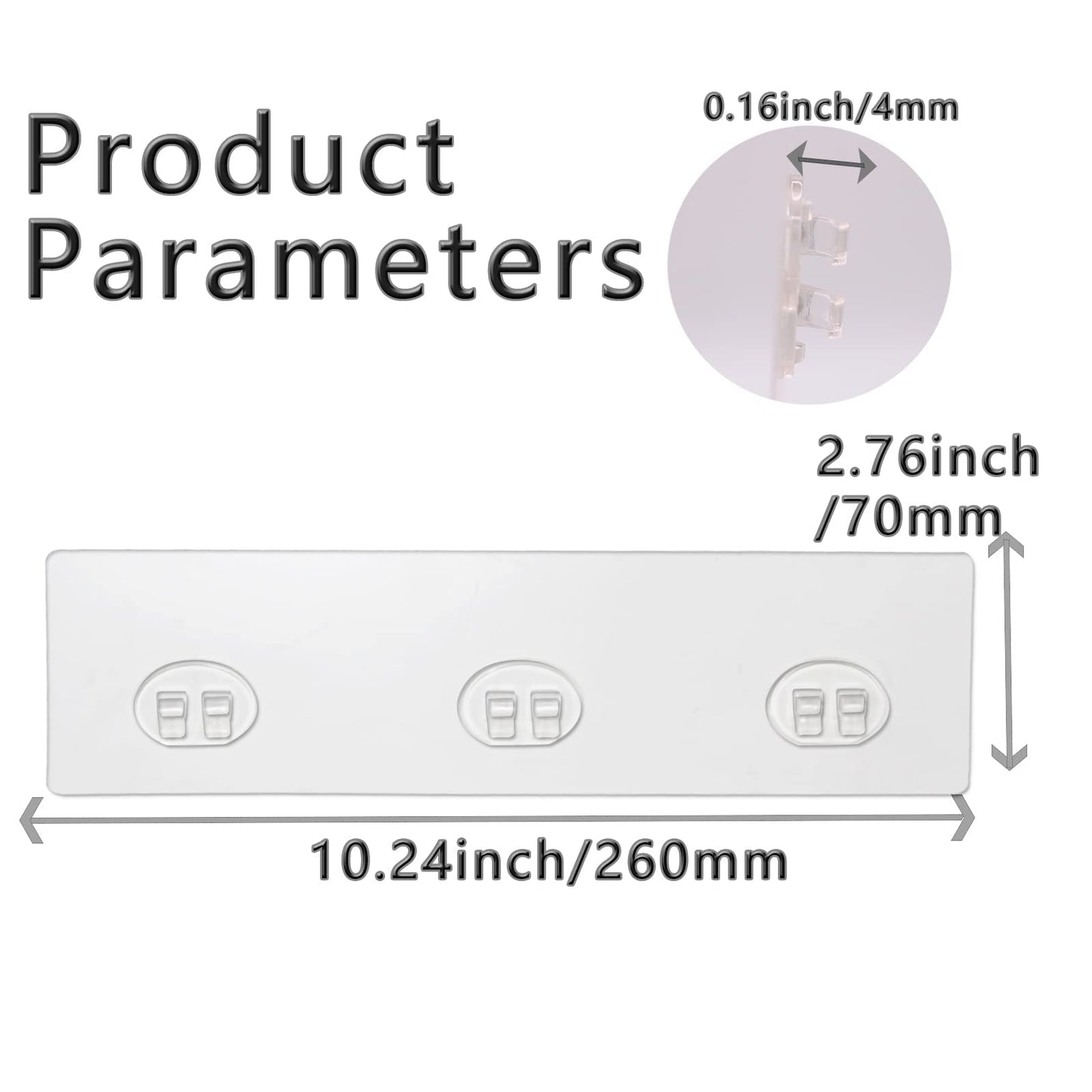 2 Pack Shower Caddy Adhesive for Replacement, Strong Transparent Adhesive for Shower Caddy Sticky Pads, No Drilling for Corner Shelf Basket, Bathroom Storage Shelves, Kitchen Racks and Soap Holder