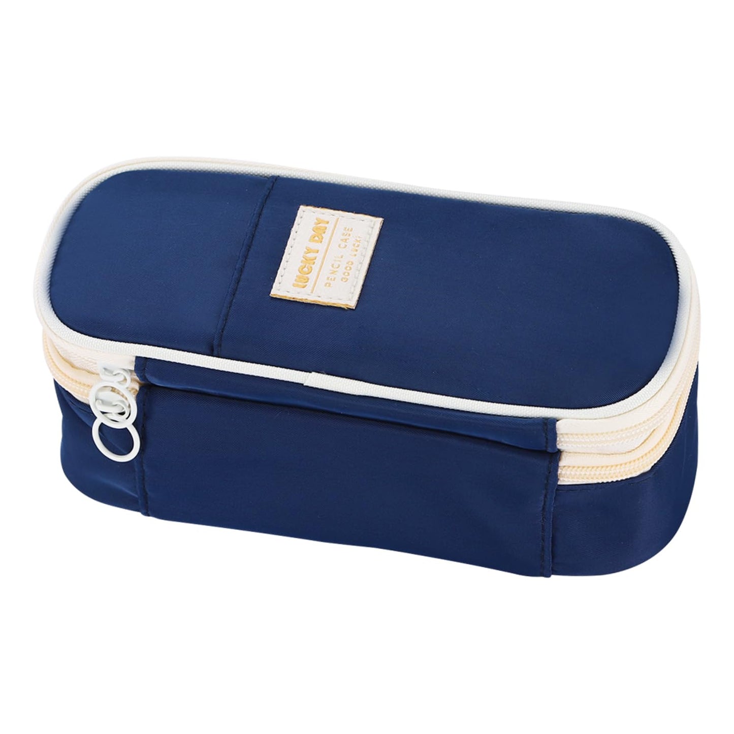 Dugio Big Pencil Case Large Capacity Pencil Bag with Zipper Pencil Pouch for Boys Girls Kids Adults Stationery Pencil Pen Case Organizer for School Office Blue