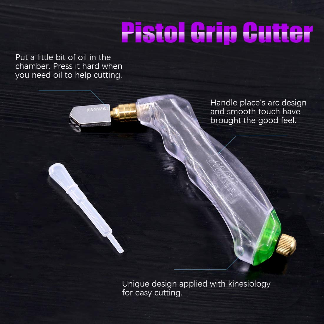 3Pcs Heavy Duty Glass Running Pliers, Breaker Grozer Pliers and Grip Oil Feed Glass Cutter Kit, Professional Stained Glass Cutting Tool with Extra Rubber Tips Perfect for Stained Glass Work