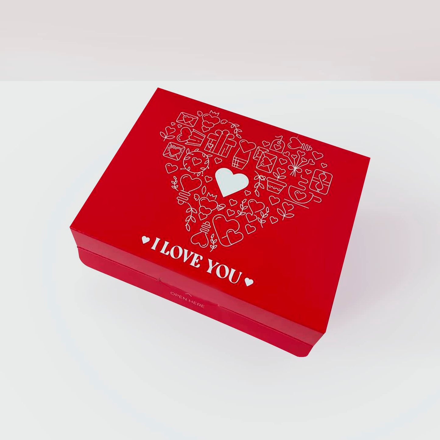 Love Gift Box Exploding Confetti (Love Heart) 7.1x5.5x4.3 inches, Surprise Romantic Pop up, Valentine's Day, Mother's or Father's Day