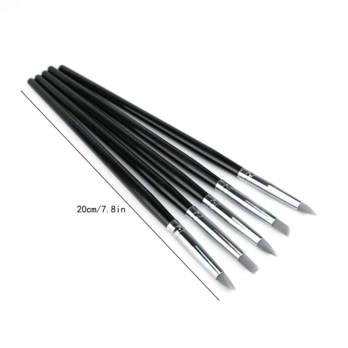 Hamineler 20Pcs Silicone Clay Sculpting Tool Clay Shaping Modeling Wipe Out Tools, Modeling Dotting Tool Pottery Clay Sculpture Carving Tools