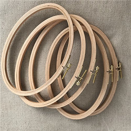 8.5"x 5.2" Oval Wooden Embroidery Hoop 21x 13cm Oval Hand Stitching Hoop - Cross Stitch Hoop - Framing Hoop - Stitchery Hoop - Craft Supply Hoop (2)