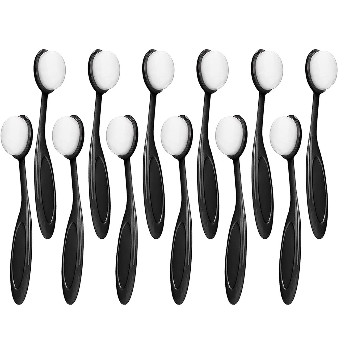 6 Pack Ink Blending Brushes for Crafting Stencil Brushes, Tool for Stamping Scrapbooking, Card Making Ink Blending for Crafter (Size 4, Black Handles)
