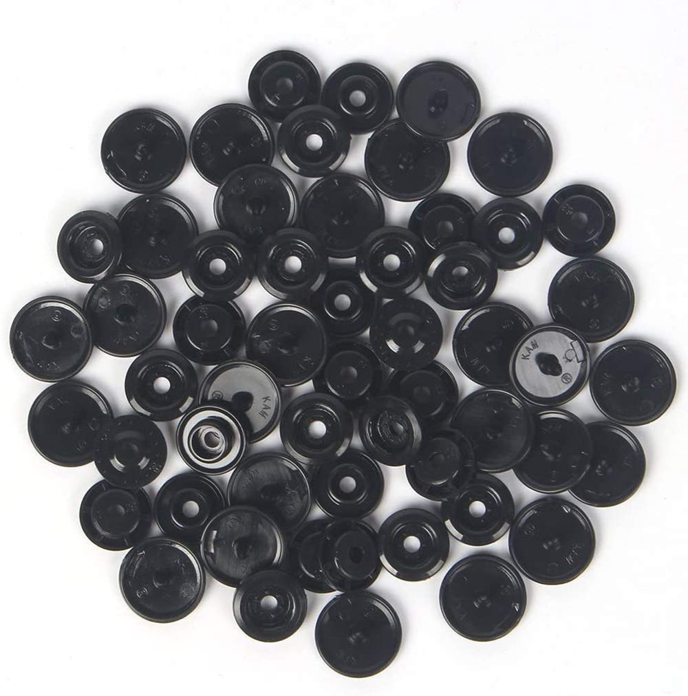 Snaps Buttons + Snap Pliers, Starter Fasteners Kit, 384 Sets 24-Colors, Size 20 T5 KAM Snap Plastic Fasteners Punch Poppers Closures No-Sew Buttons for Crafts Cloth Diaper Bibs