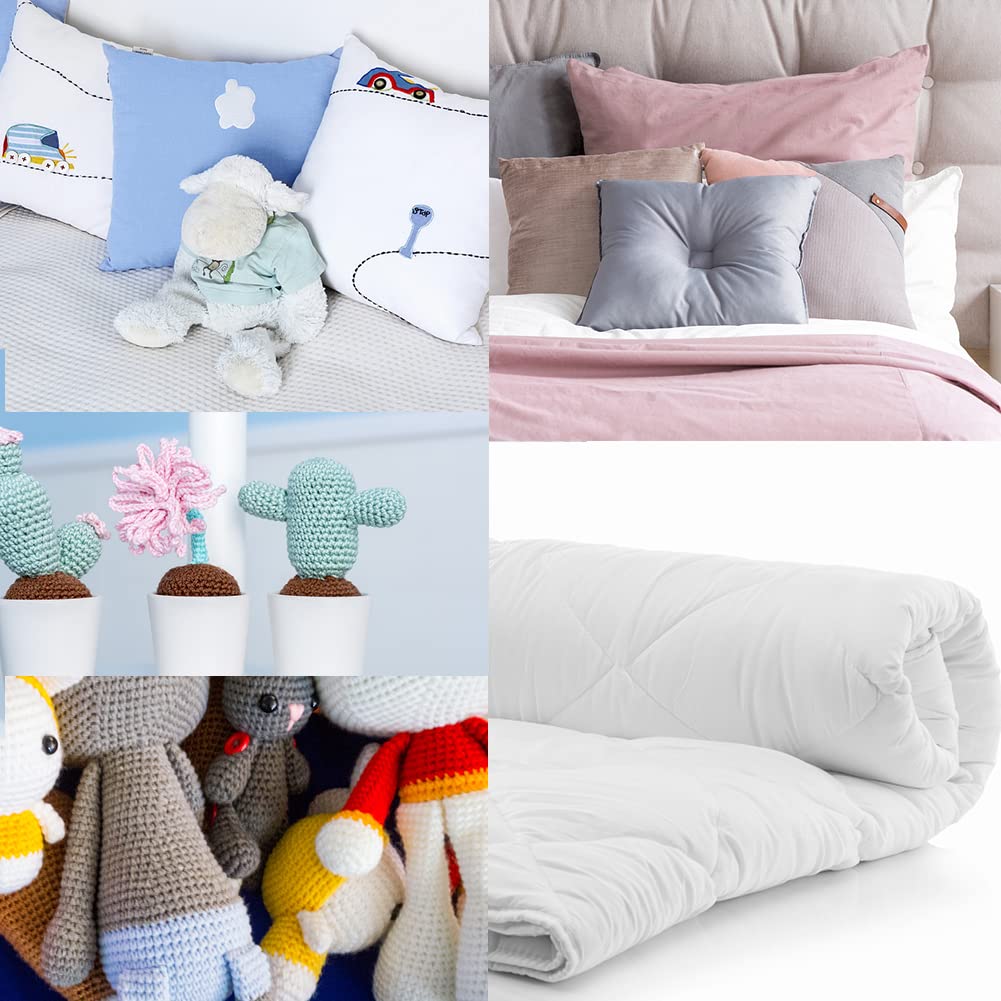 LOKUNN 100g/3.5oz Polyester Fiber Fill, Stuffing Pillow Filling Stuffing Cushion Filling, Batting High Resilience Fill Fiber, Stuffing for Stuffed Animals/DIY Crafts