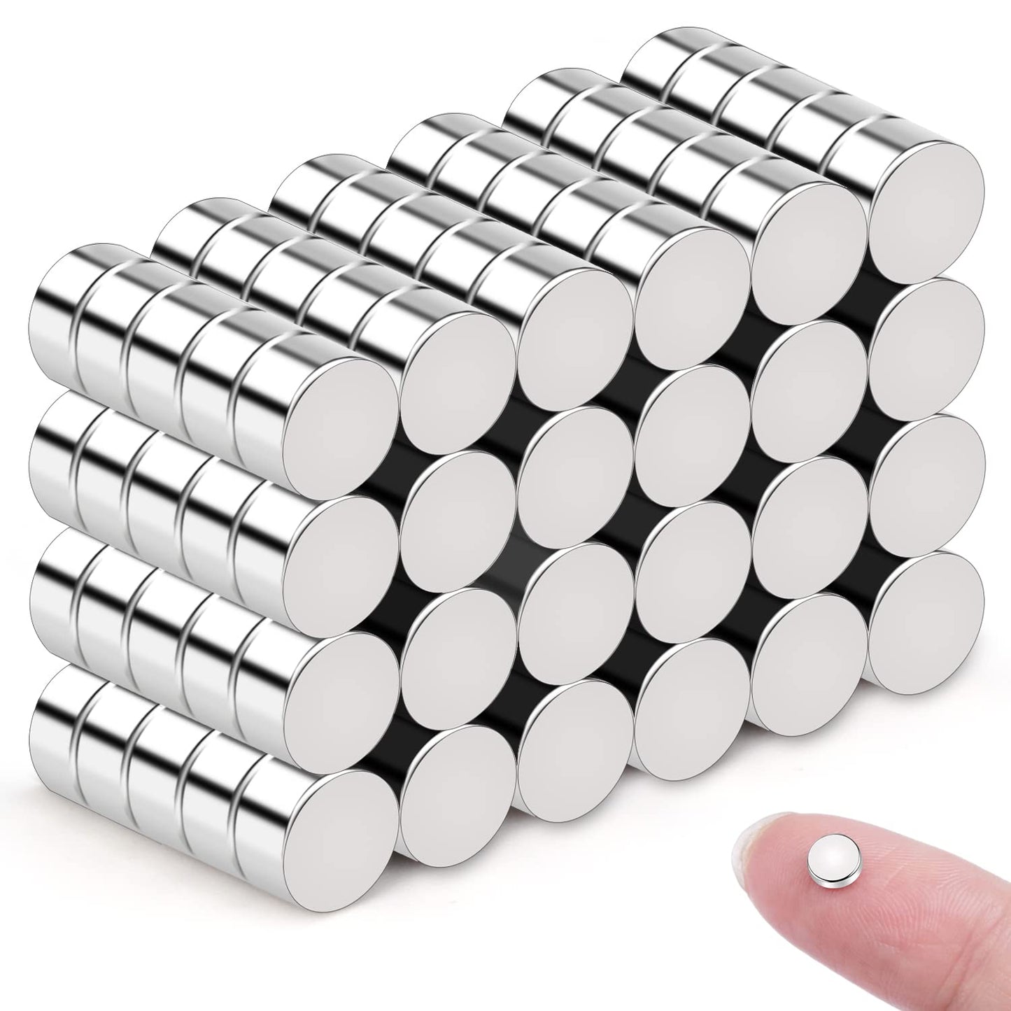 Small Magnets, 120Pcs Mini Refrigerator Magnet for Crafts, Multi-Use Small Strong Round Fridge Magnets,Whiteboard, Billboard, Push Pin, Map Magnet
