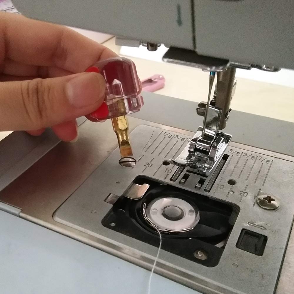 HONEYSEW Flat and Stubby Screwdriver Set Mini Stubby Tools Sewing Notions for Sewing Machine