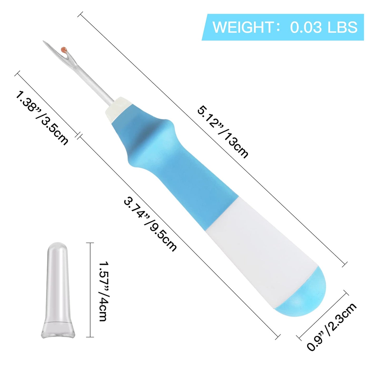 Lhedon Seam Ripper 3 PCS, Seam Rippers for Sewing, Ergonomic Grip, Colorful Large Thread Stitch Remover Tool Handy Stitch Rippers for Sewing Crafting Removing Hems and Seams，Thanksgiving Gifts