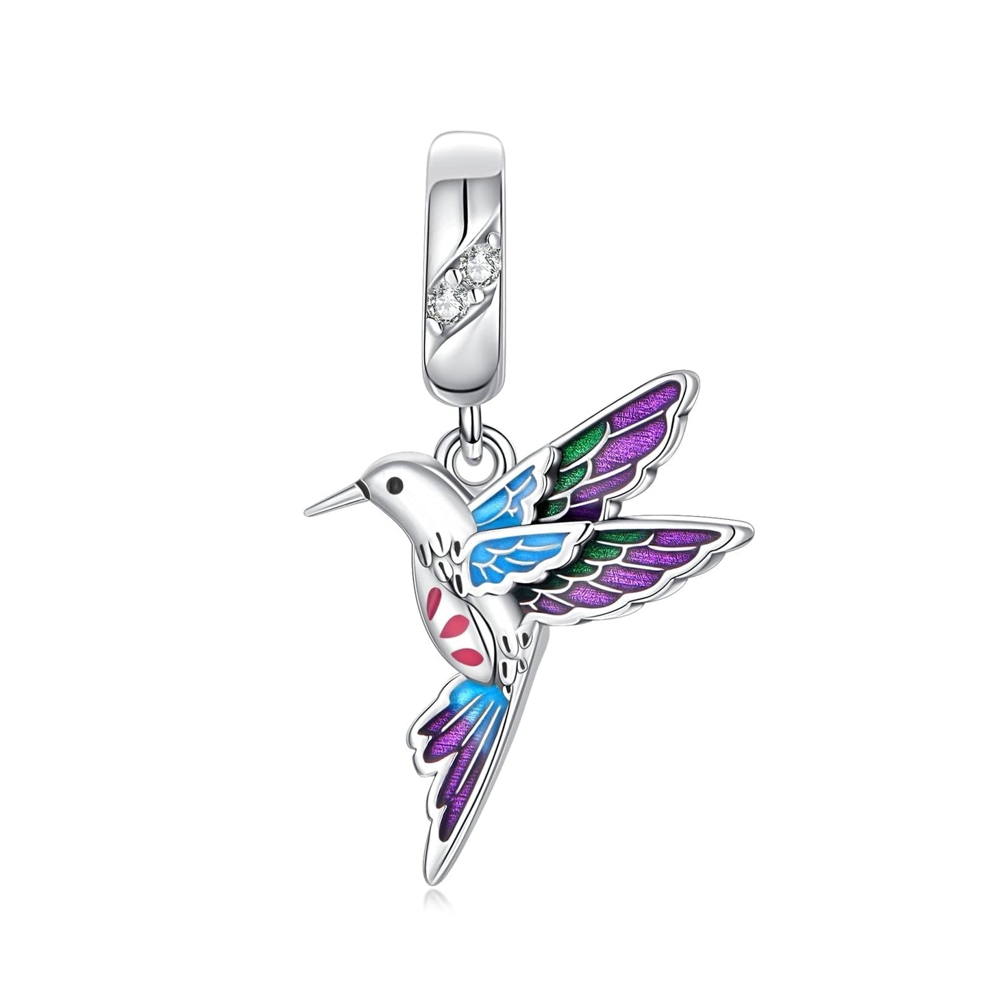 Alstade Kingfisher Charm 925 Sterling Silver Charms fits Bracelets and Necklace Pendant Bead Charms Jewelry Present for Women Family Friends