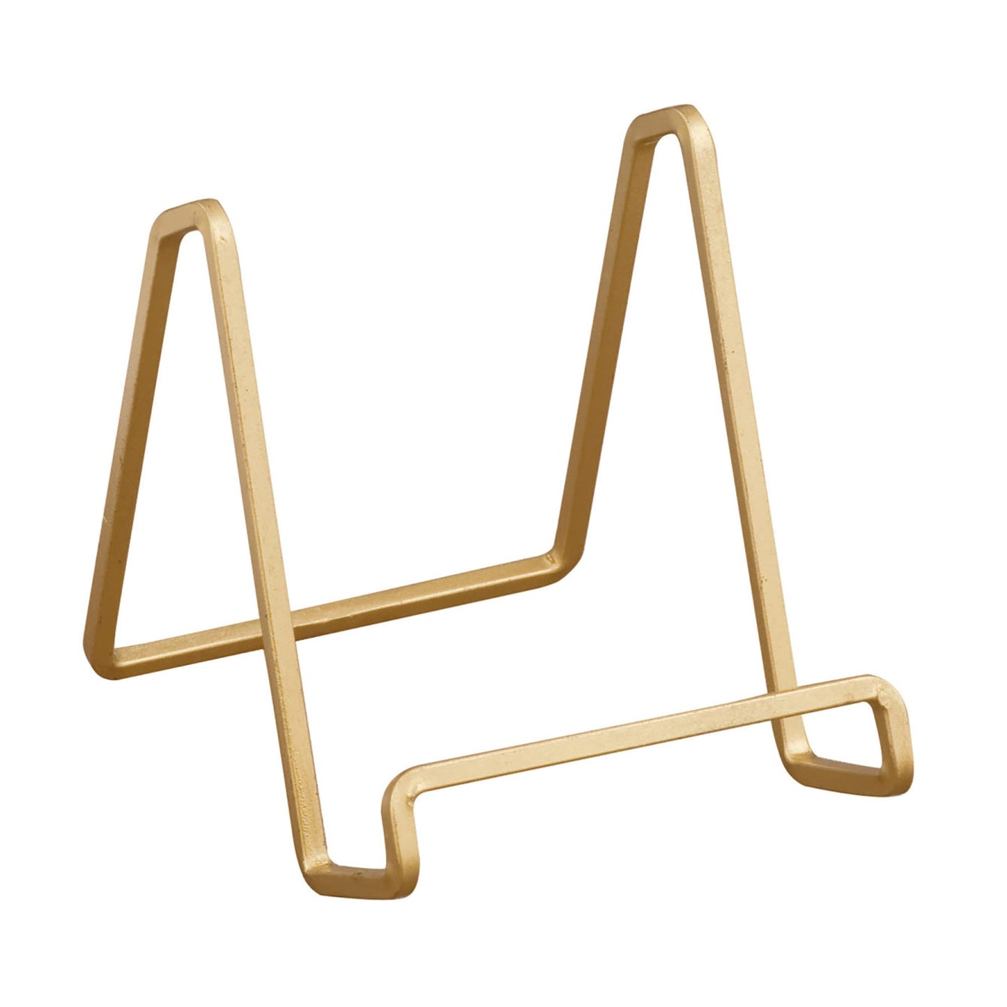 Tripar Square Metal Wire Stand, Gold Display (3 Inch Depth) Tabletop Easel Sleek & Modern Look - Perfect for Books, Plates, Photos & More