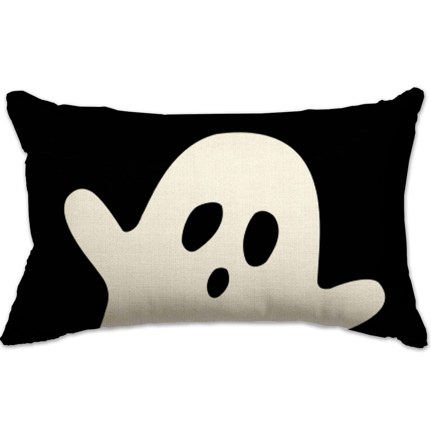 JXZYGMD Halloween Pillow Cover 12x20 Ghost Halloween Lumbar Pillow Covers Decorations Outdoor Halloween Pillows Decorative for Halloween Home Decor for Sofa