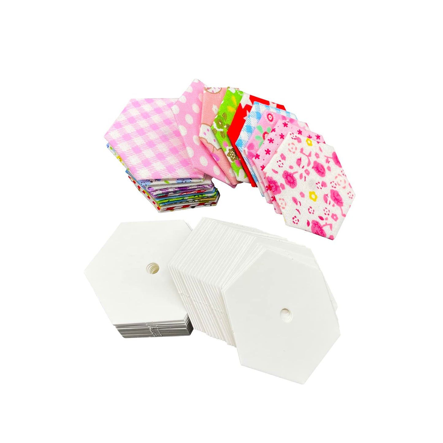 Yosine 400pcs 1 Inch Paper Piecing for Quilting DIY Patchwork Sewing Crafts,Quilting Templates for Sewing Supplies Quilting Accessories Crafting Tools,Hexagon Paper Piecing Template