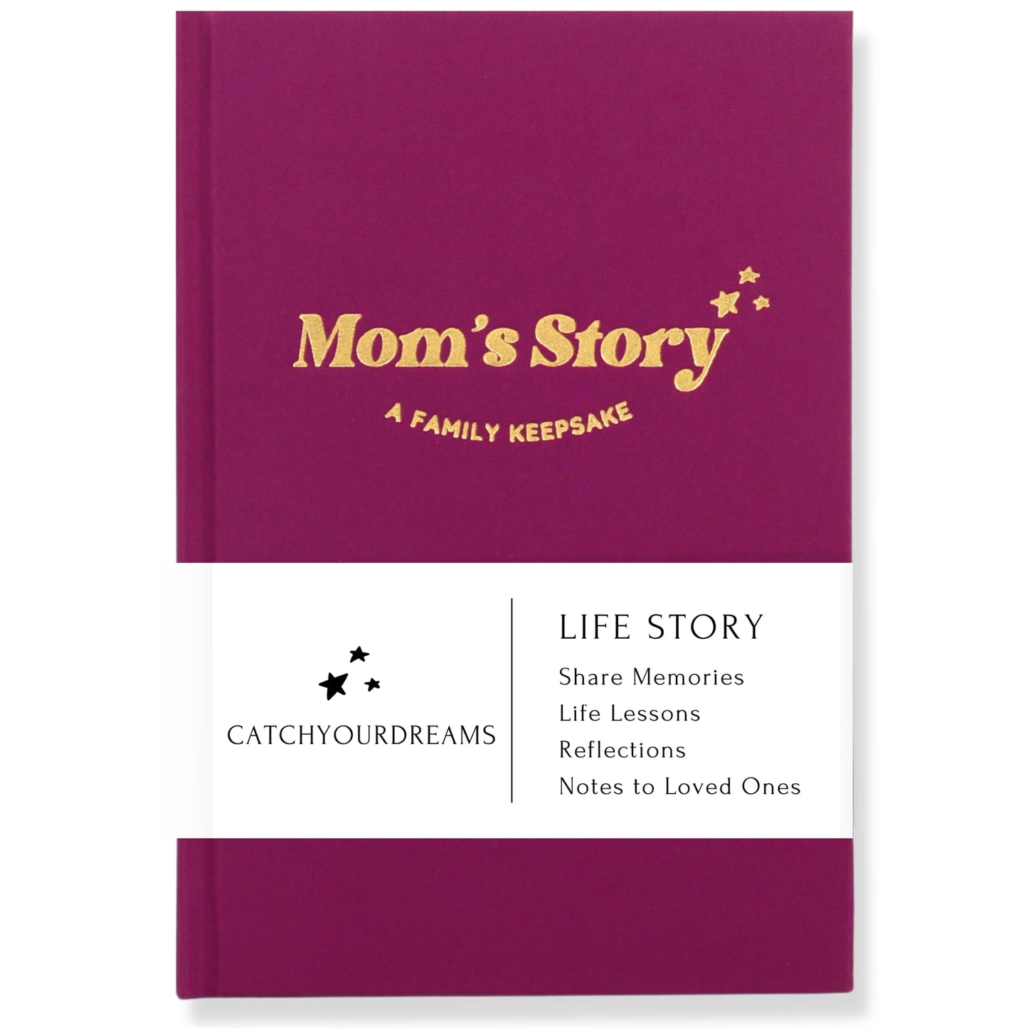 Mom's Story Journal (Hardcover with Case) - A Family Keepsake with + 250 Prompts and Questions to Share Her Life Story and Memories, Sentimental Mother's Day, Birthday Gift Idea