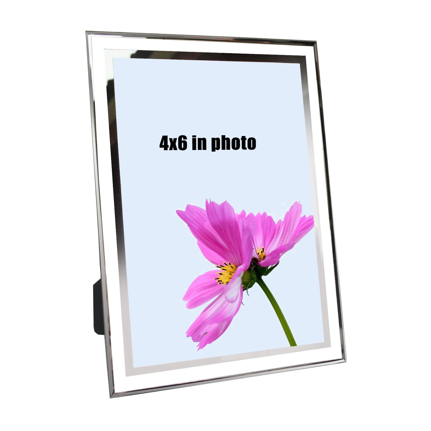 4x6 Glass Frame Small Photo High Transparency Vertical and Horizontal Style for Desk Shelf and Office Table Family Gallery and Wedding or Holiday Decoration