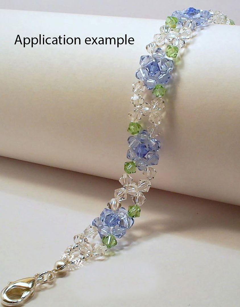 100pcs Adabele Austrian 4mm (0.16 Inch) Small Faceted Loose Bicone Crystal Beads Purple Velvet Compatible with Swarovski Crystals 5301/5328 SSB427