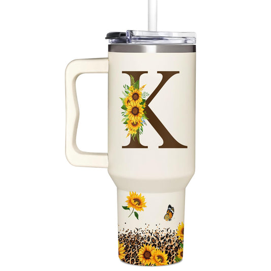 SUFAVN Mom Birthday Gifts - Sunflower Gifts For Women - Birthday Gifts For Mom - Mother's Day, Birthday Gift For Mother, Her, Sister, Wife, Daughter, Grandma - Monogrammed Tumbler 40oz
