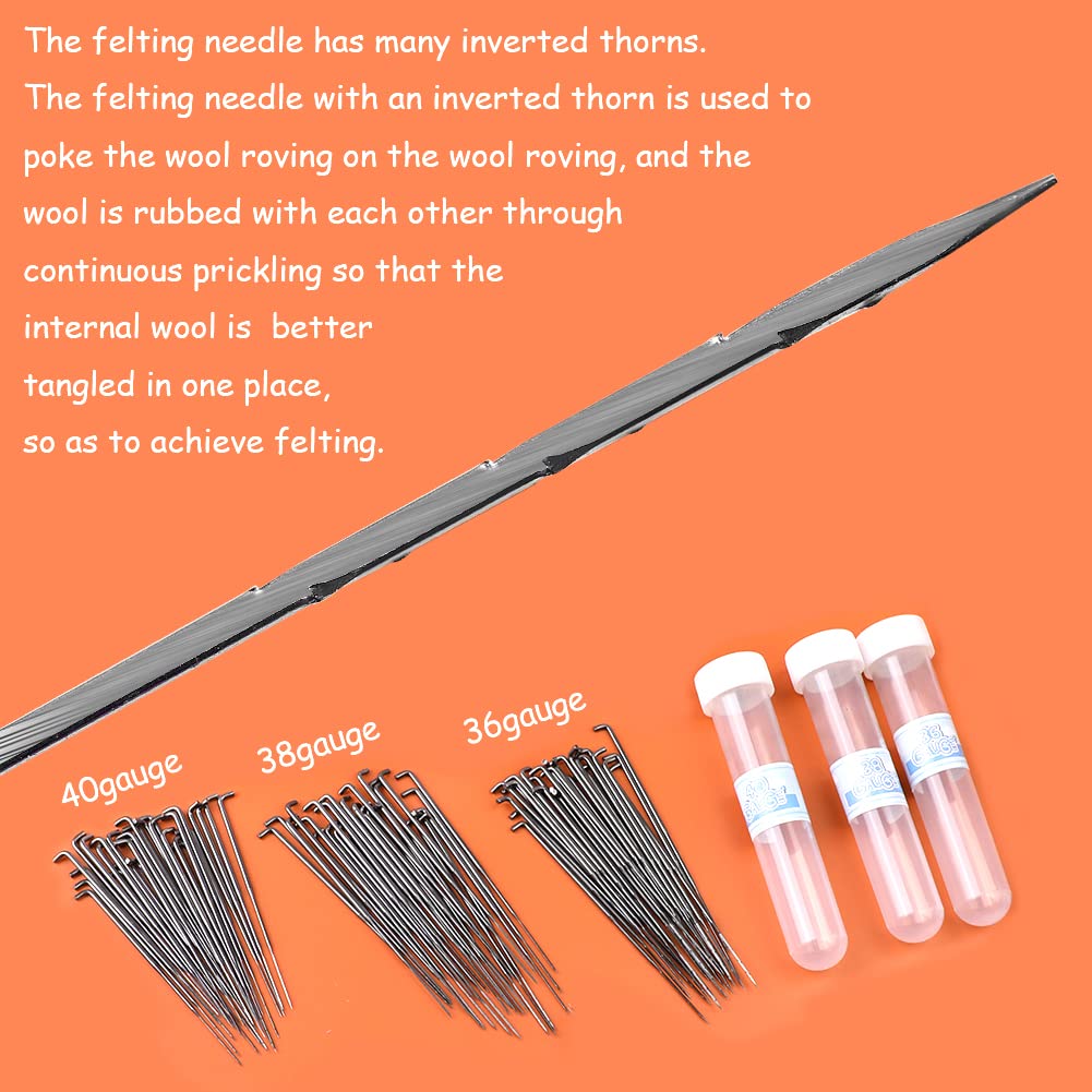 132 Pc Wool Felting Needles - 3 Sizes, Beginner to Professional