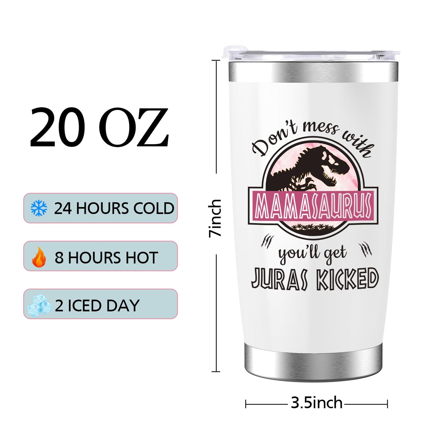 Mothers Day Gifts for Mom from Daughter Son Kids, Mom Gifts for Wife Stepmom Mama Nana Women Her, Unique Ideas Presents on Mother's Day Birthday Valentines Christmas Thanksgiving - 20 OZ Tumbler w/Lid