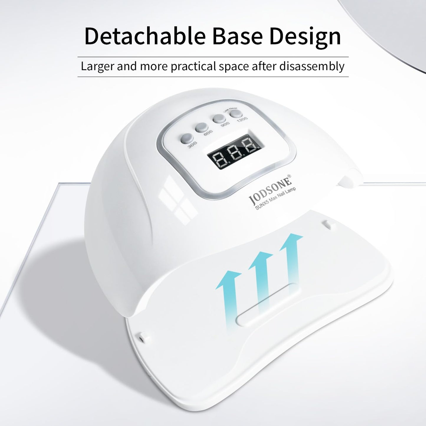 UV LED Nail Lamp, Nail Dryer for Gel Polish, Led Light with Automatic Sensor & 4 Timers