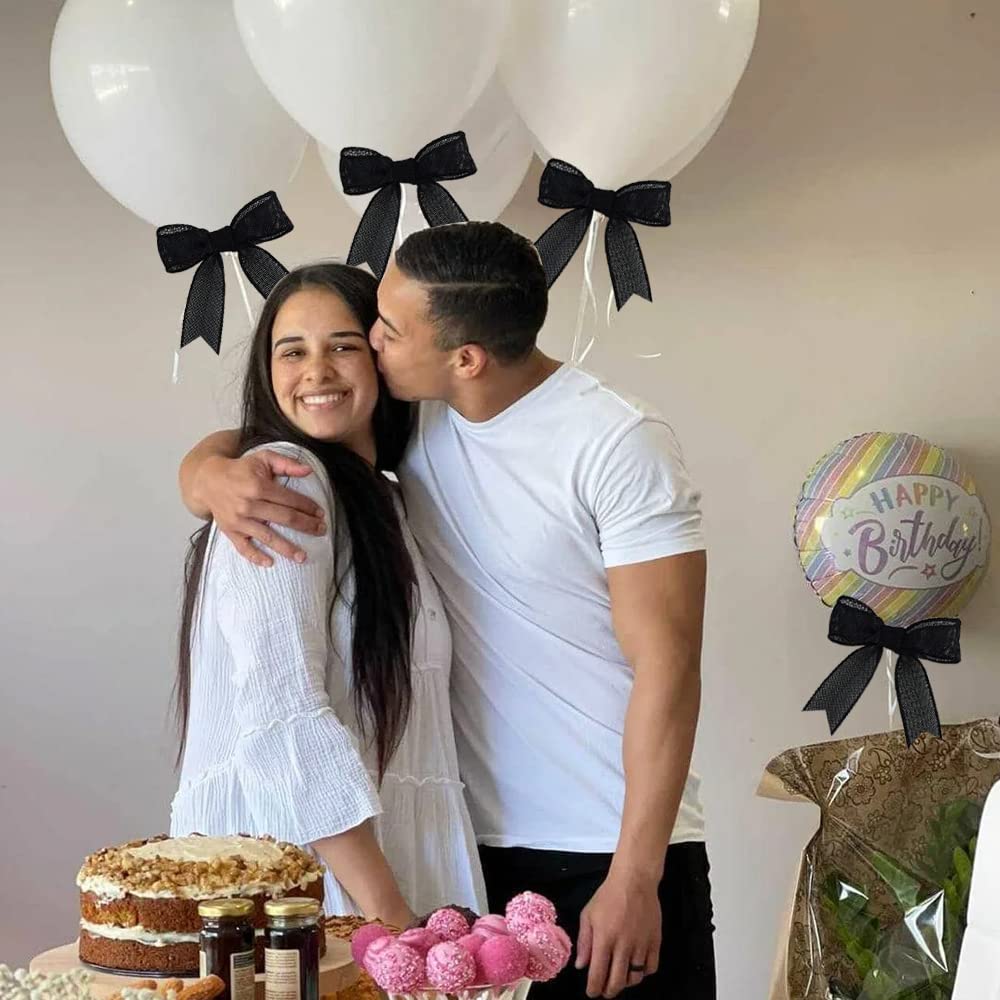 TONIFUL Burlap Black Wired Ribbon, 1 1/2 inch 10 Yard Jute Ribbon for Decoration Bows Tree Toppers Ribbons Craft Gift Wrapping Wreath Sewing, for Christmas Wreath Decor