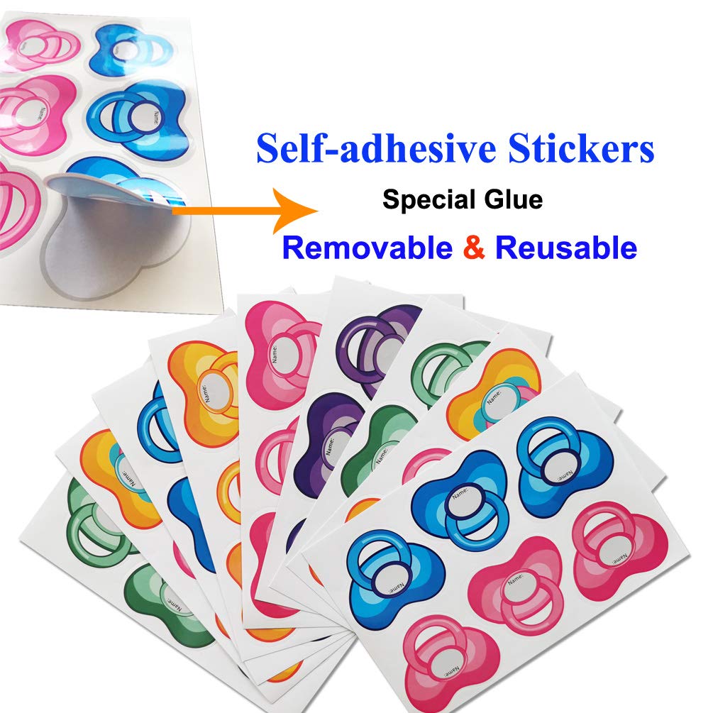 ADJOY Pin The Pacifier on The Baby Game - Baby Shower Party Favors and Game - Pin The Dummy on The Baby Game