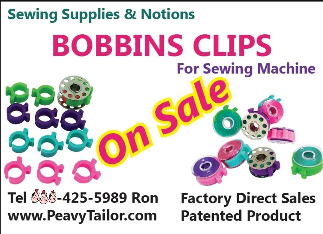 16 Piece Bobbin Holder Set for Sewing Machines - Bobbin Clamps for Organizing Threads and Avoiding Tangles