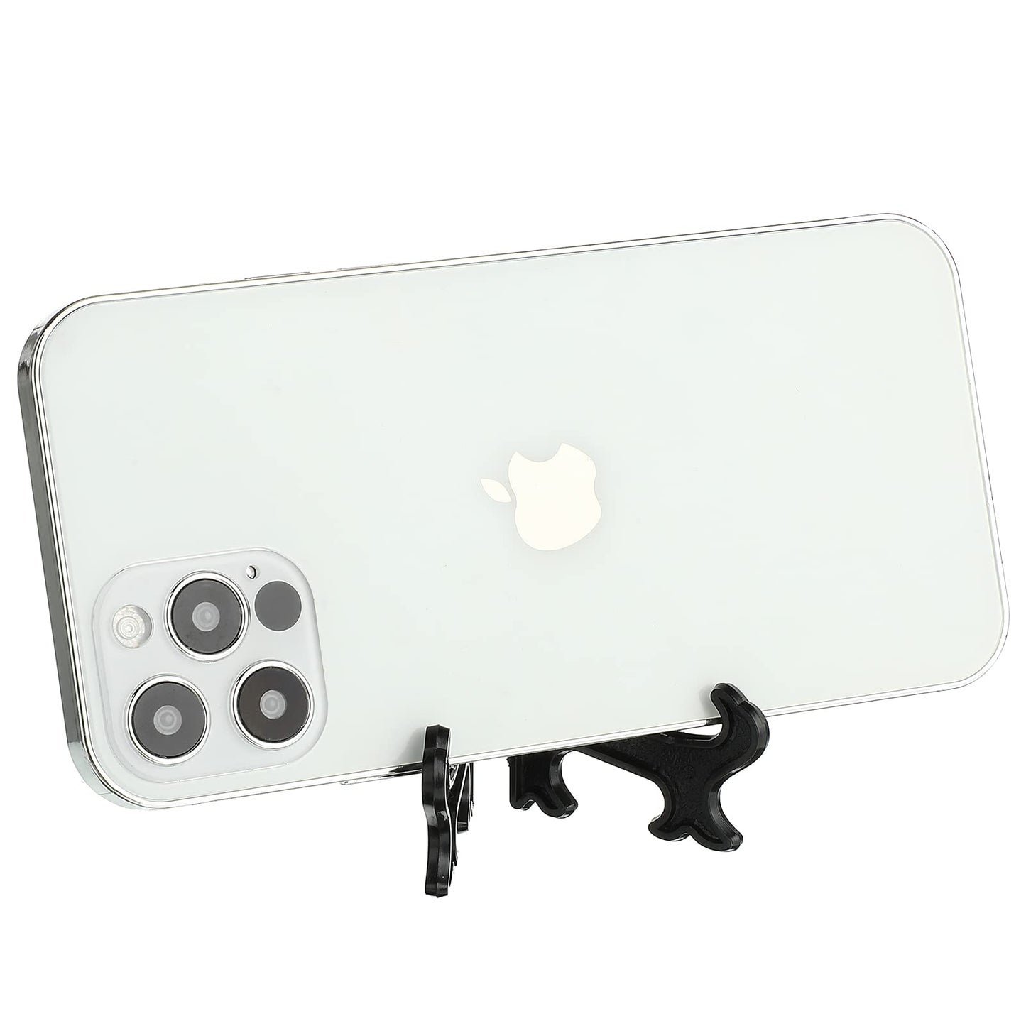 Boao 24 Pieces Plastic Easel Plate Display Stands Holders Picture Easel at Weddings, Home Decoration (Black, 3 Inch)