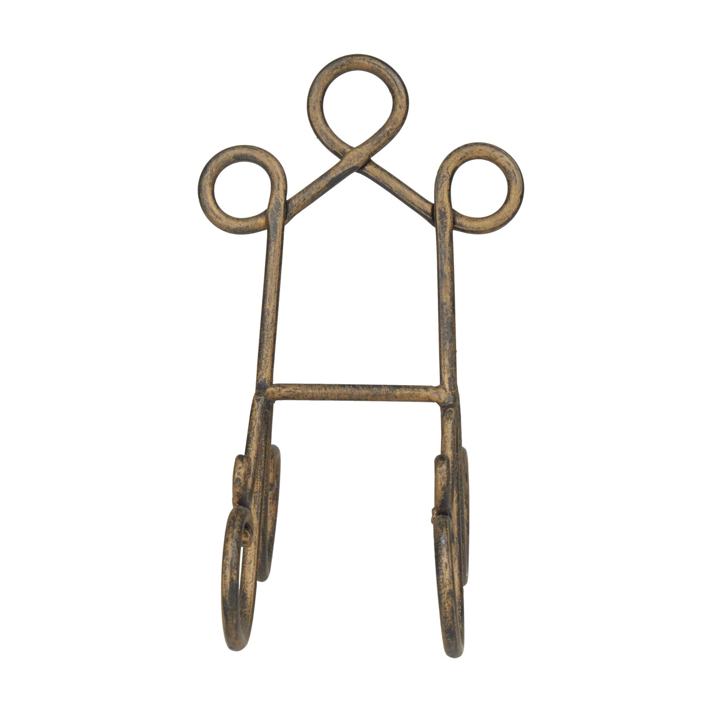 Deco 79 Metal Display Easel Scroll Tabletop Easel, Display Stand 5" x 8" x 9", Brown