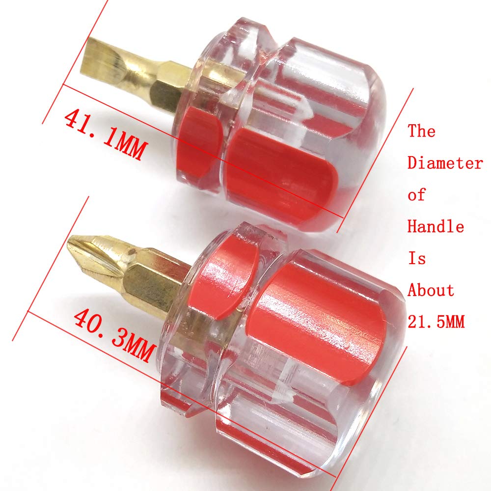HONEYSEW Flat and Stubby Screwdriver Set Mini Stubby Tools Sewing Notions for Sewing Machine